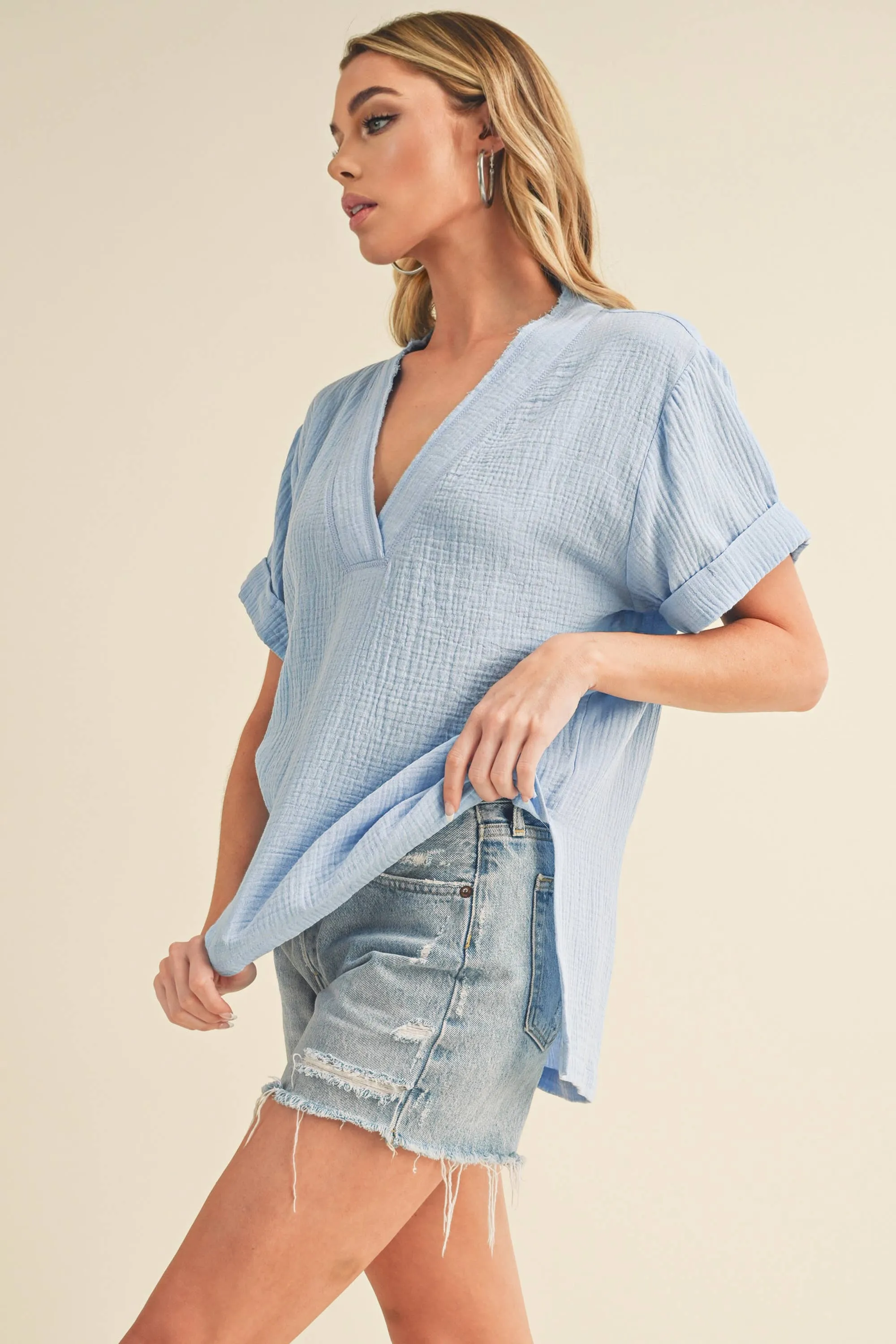 Trudie Top 4: Teal  Top