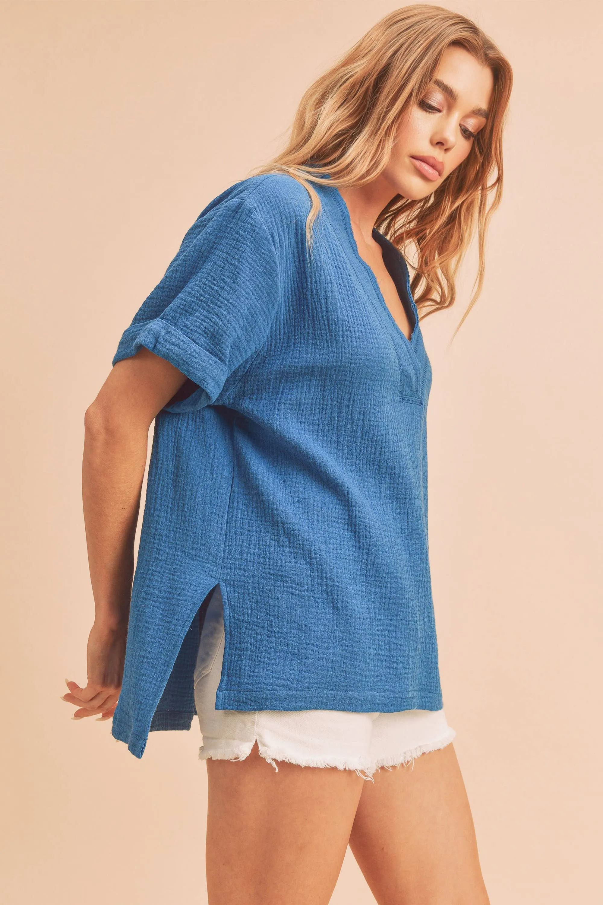 Trudie Top 4: Teal  Top