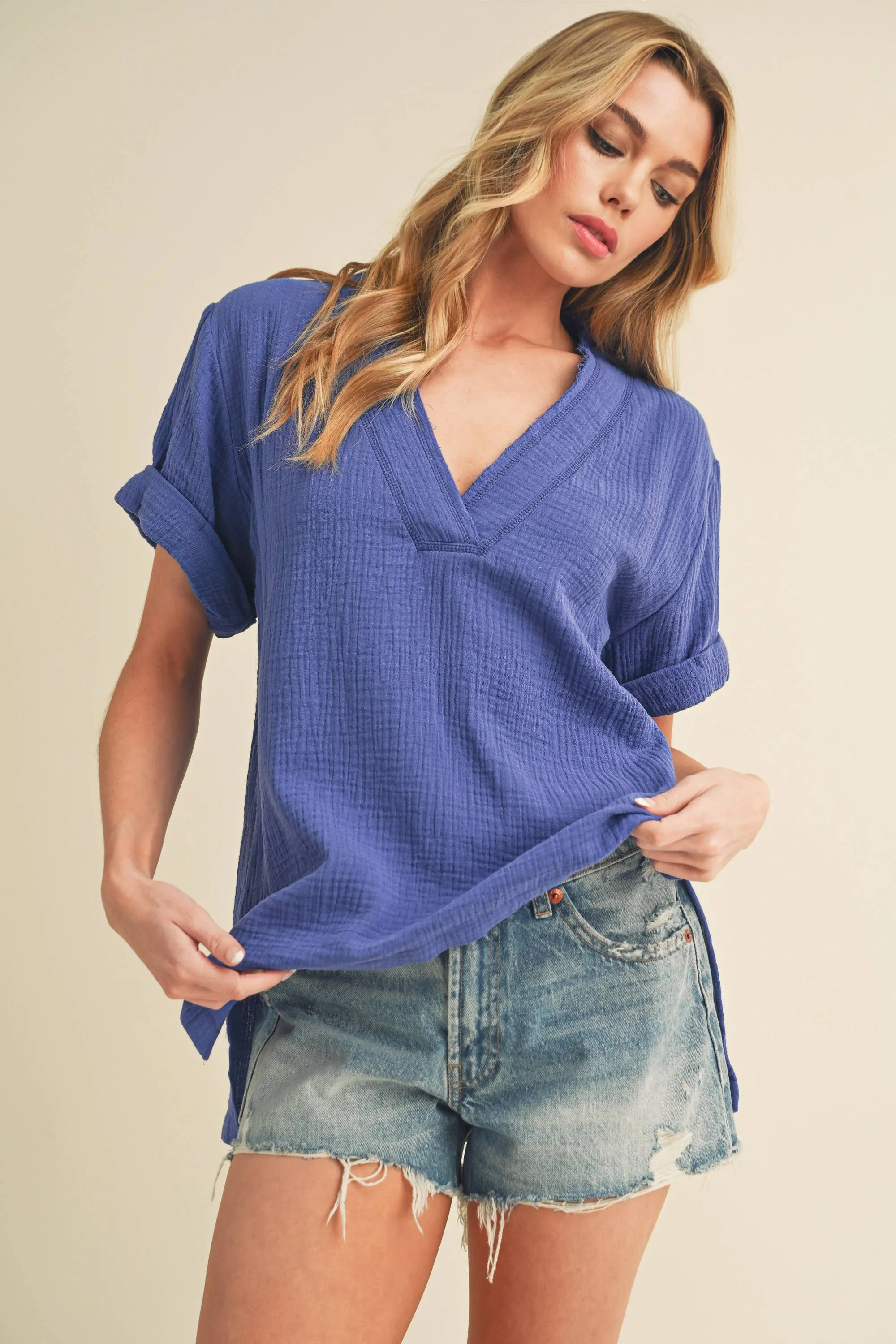 Trudie Top 4: Teal  Top