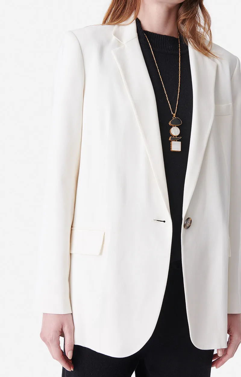 VANESSA BRUNO BLAZER TILIA 1KNP ECRU