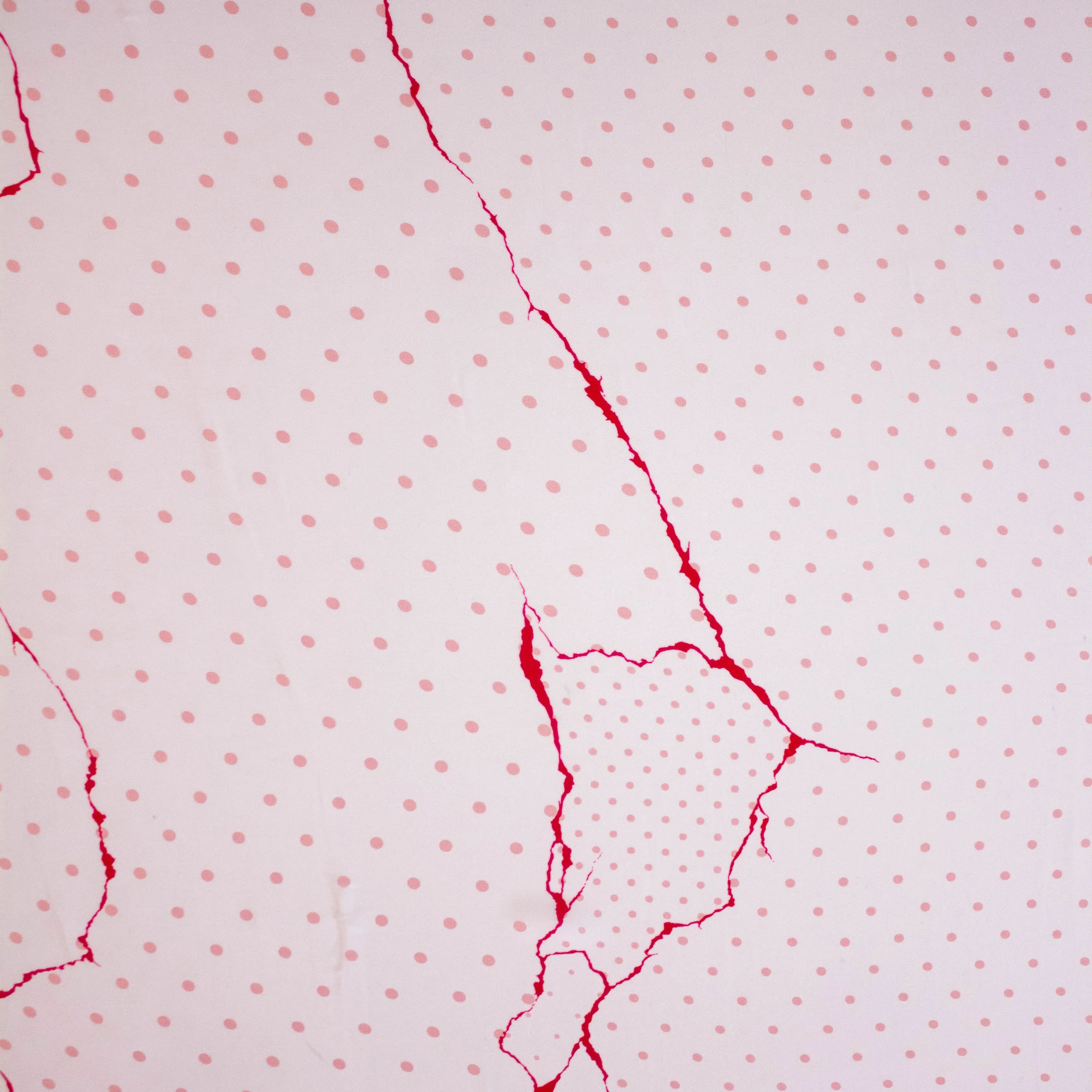 Vaughn Rose Abstract Dot Polyester Crêpe