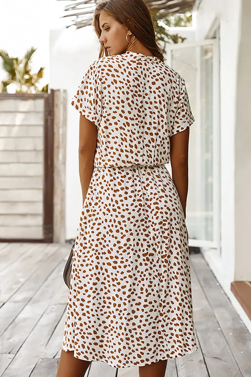 Vestido Polka Dot Midi