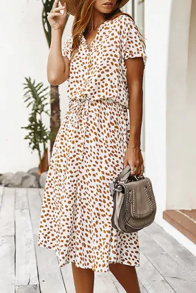 Vestido Polka Dot Midi