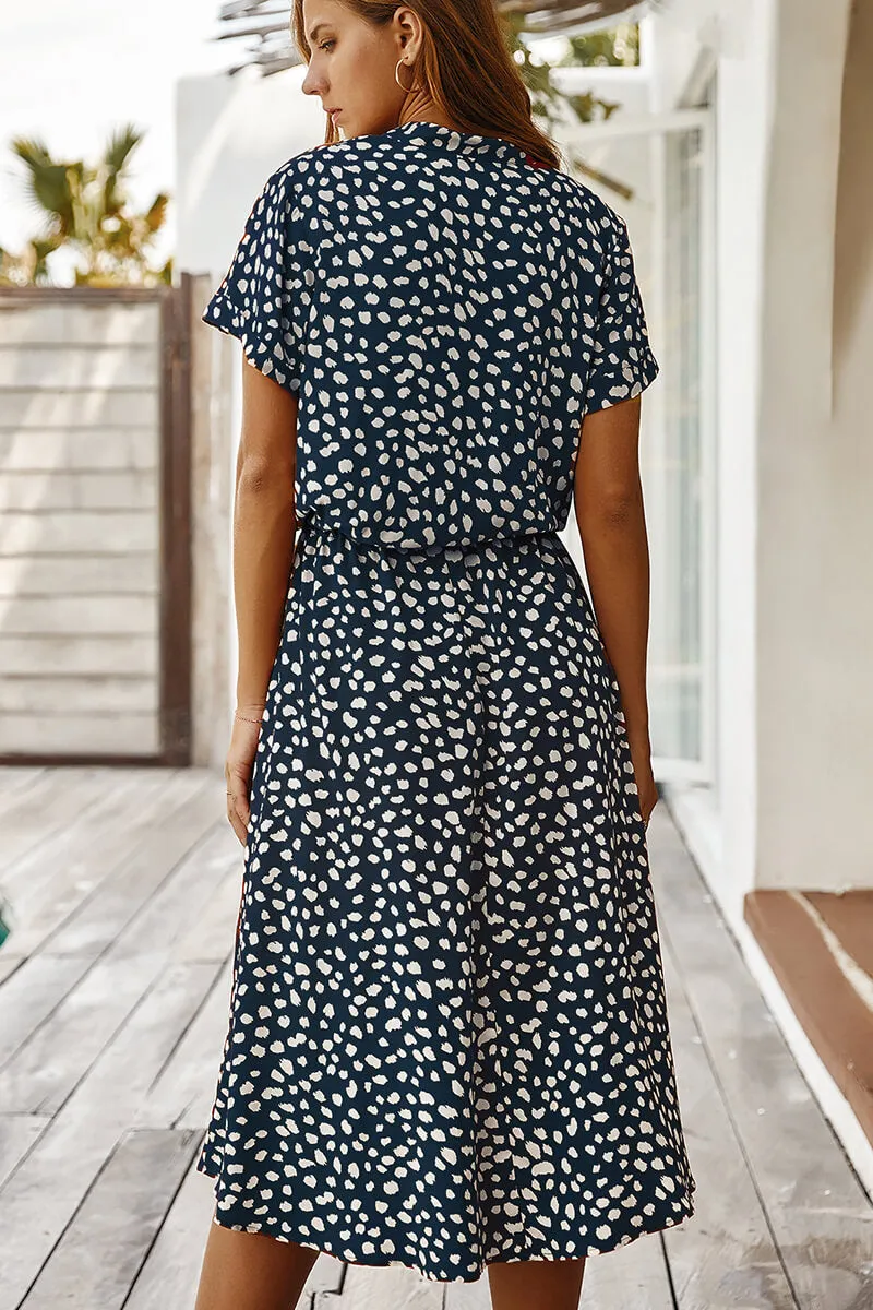 Vestido Polka Dot Midi