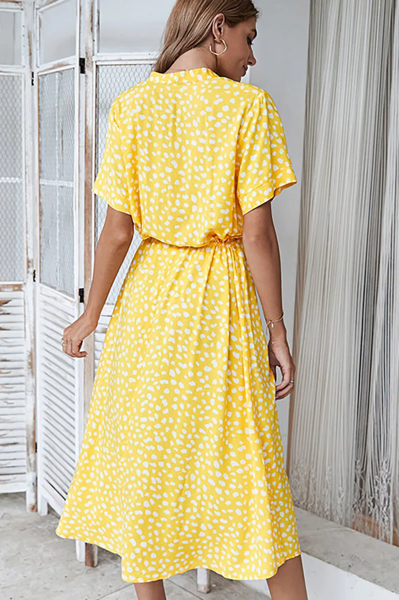 Vestido Polka Dot Midi