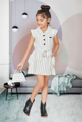 White Printed Dresses for Girls