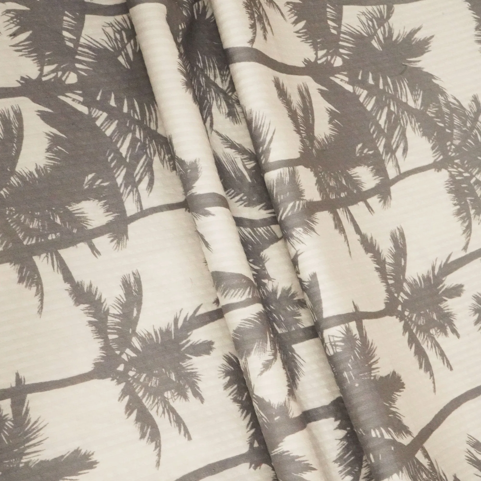 White Seer Suker Cotton Fabric LSF-24277