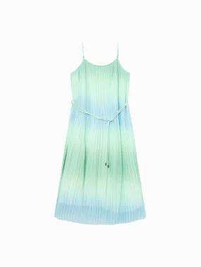 Women's Pleated Sleeveless Dress