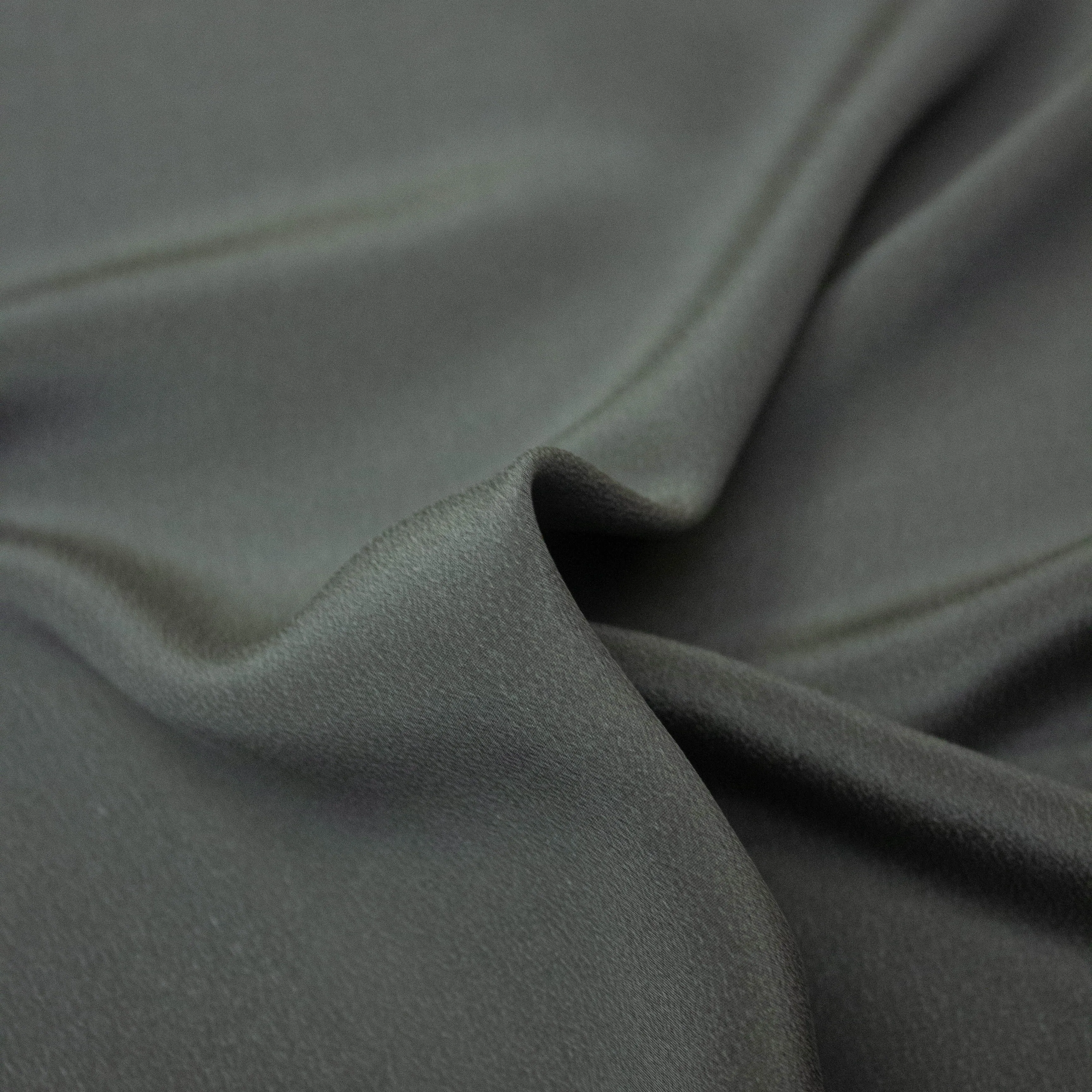 Yentl Grey Green Silk Crêpe de Chine
